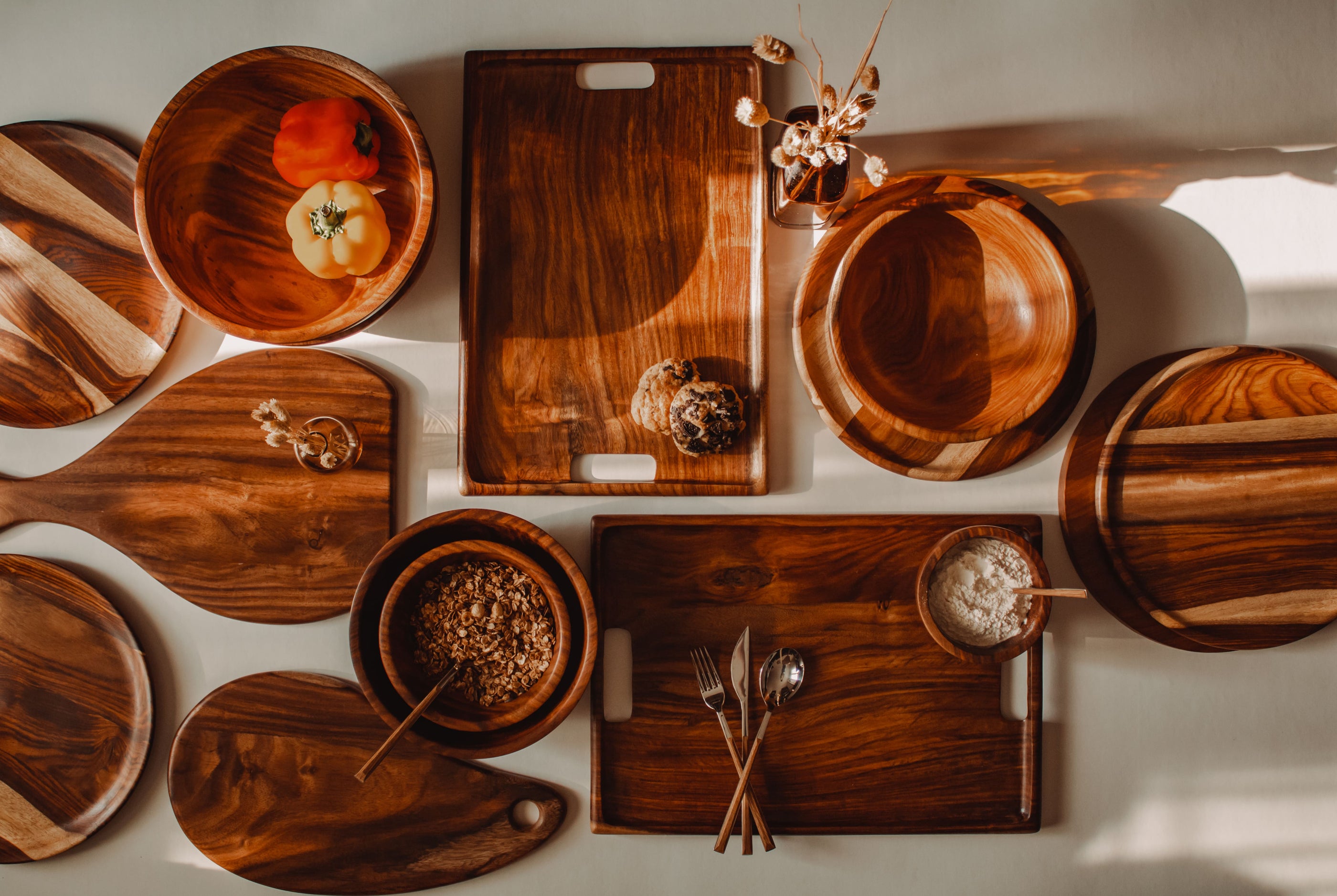 Aneya handcrafted wooden tableware